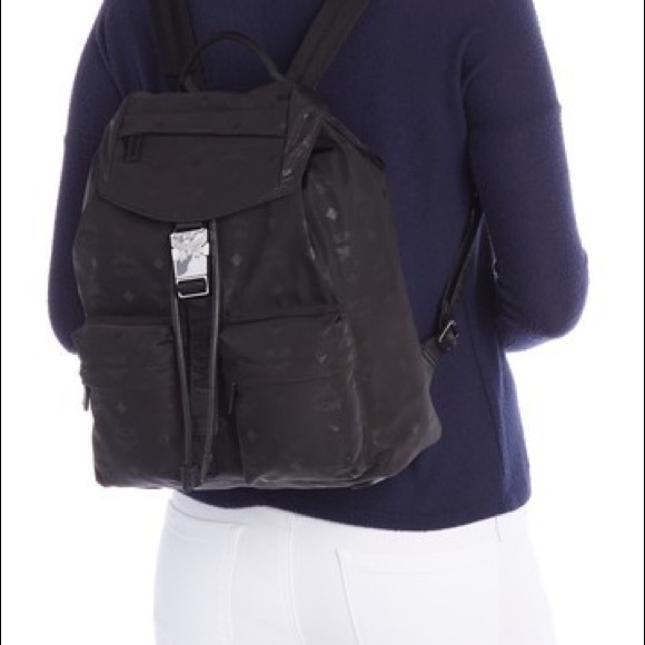 mcm dieter nylon backpack